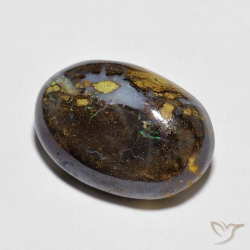 Opale Boulder Multicolore naturelle ovale, 11.57 ct, Opaque