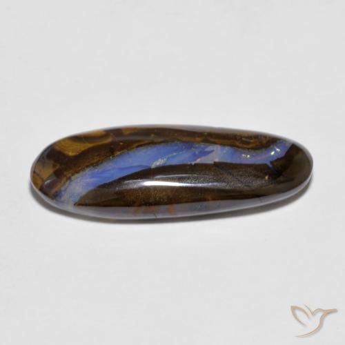 Opale Boulder Multicolore naturelle ovale, 6.36 ct, Transparent