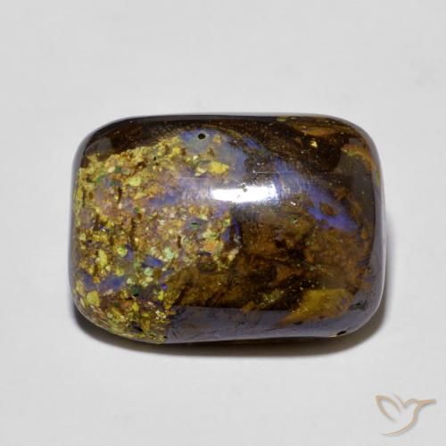 8.58ct Naturel Multicolore Opale Boulder, Coussin, Opaque