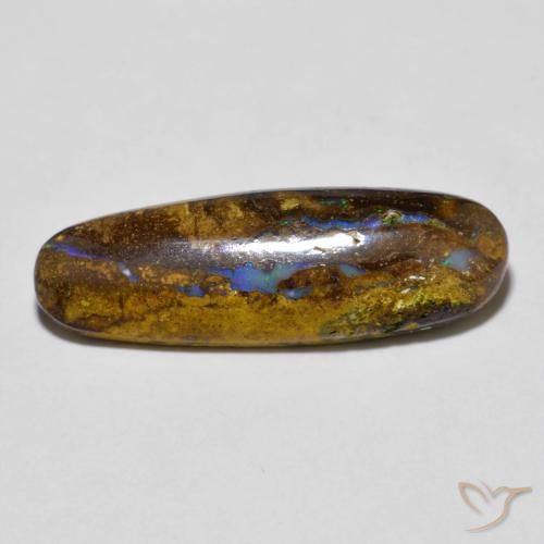 6.20ct Naturel Multicolore Opale Boulder, ovale, Opaque