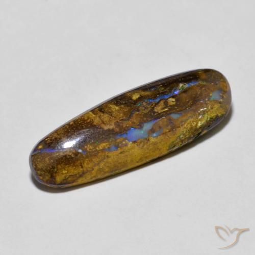 Opale Boulder Multicolore naturelle ovale, 6.20 ct, Opaque