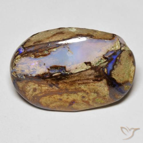 10.30ct Naturel Multicolore Opale Boulder, ovale, Opaque