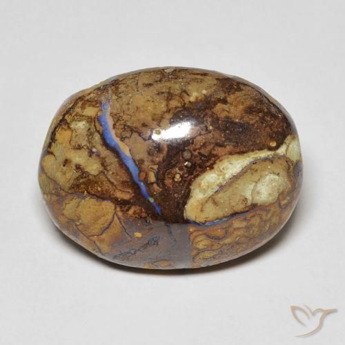 12.53ct Naturel Multicolore Opale Boulder, ovale, Opaque