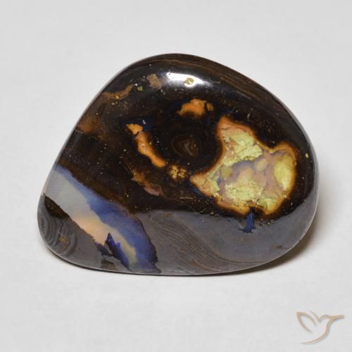 11.42ct Naturel Multicolore Opale Boulder, Fantaisie, Transparent