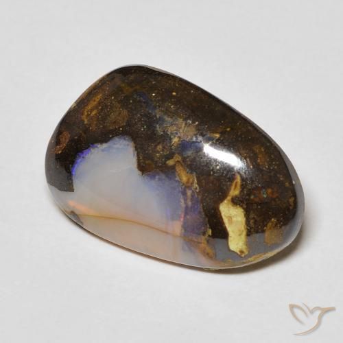 Opale Boulder Multicolore naturelle Fantaisie, 6.10 ct, Transparent