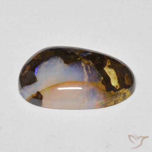 Opale Boulder Multicolore naturelle Fantaisie, 6.10 ct, Transparent