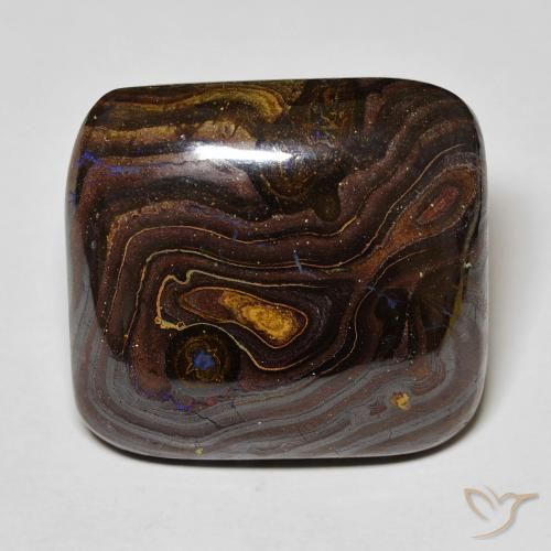 42.66ct Naturel Multicolore Opale Boulder, Coussin, Opaque