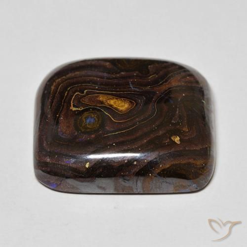 Opale Boulder Multicolore naturelle Coussin, 42.66 ct, Opaque