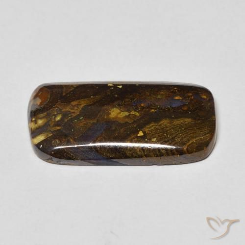 Opale Boulder Multicolore naturelle Coussin, 6.97 ct, Opaque