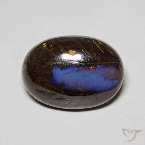 7.32ct Naturel Multicolore Opale Boulder, ovale, Opaque
