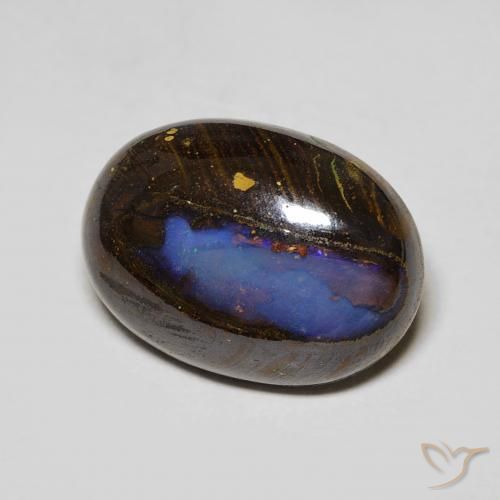 Opale Boulder Multicolore naturelle ovale, 7.32 ct, Opaque