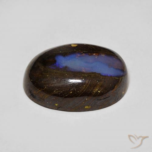 Opale Boulder Multicolore naturelle ovale, 7.32 ct, Opaque