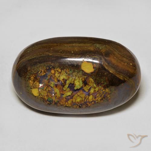 21.69ct Naturel Multicolore Opale Boulder, ovale, Opaque