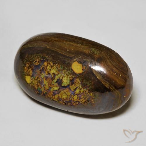 Opale Boulder Multicolore naturelle ovale, 21.69 ct, Opaque