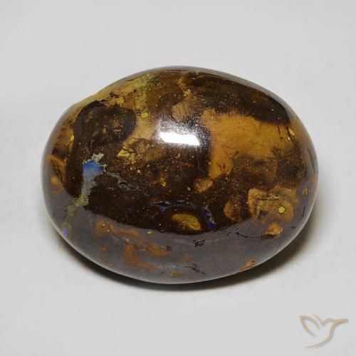 15.66ct Naturel Multicolore Opale Boulder, ovale, Opaque