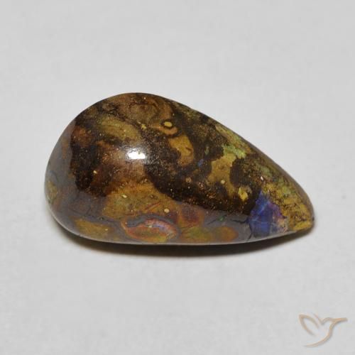 6.16ct Naturel Multicolore Opale Boulder, Fantaisie, Opaque