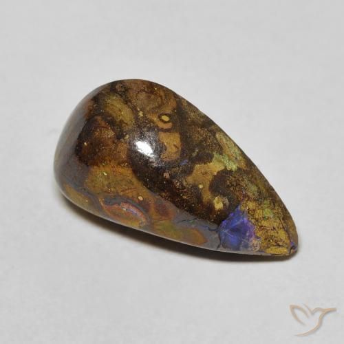 Opale Boulder Multicolore naturelle Fantaisie, 6.16 ct, Opaque