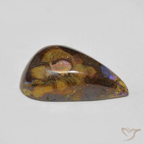 Opale Boulder Multicolore naturelle Fantaisie, 6.16 ct, Opaque
