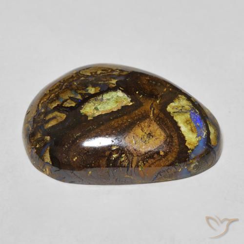 Opale boulder multicolore naturelle forme fantaisie, 21,59 ct, opaque