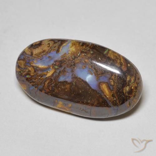 Opale Boulder Multicolore naturelle ovale, 7.48 ct, Opaque