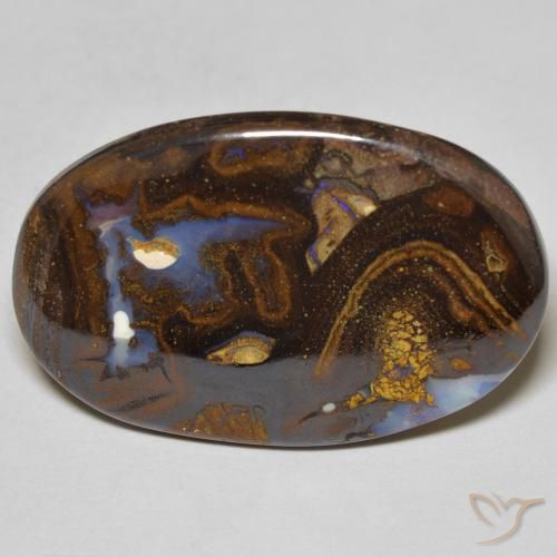 Opale Boulder Multicolore naturelle ovale, 12.31 ct, Opaque