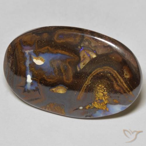 Opale Boulder Multicolore naturelle ovale, 12.31 ct, Opaque