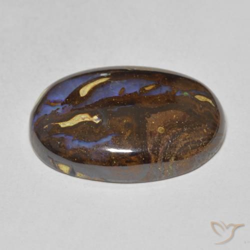 Opale Boulder Multicolore naturelle ovale, 13.59 ct, Opaque