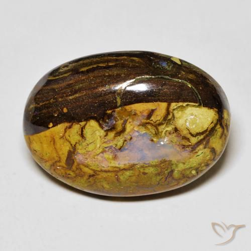 14.45ct Naturel Multicolore Opale Boulder, ovale, Opaque