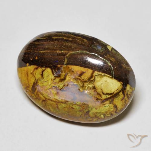 Opale Boulder Multicolore naturelle ovale, 14.45 ct, Opaque