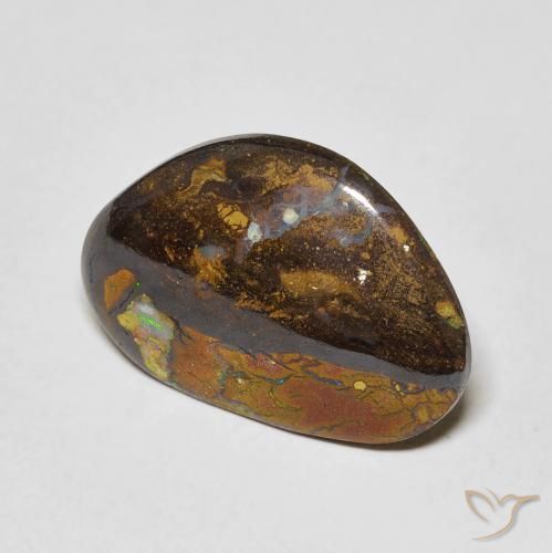 Opale Boulder Multicolore naturelle Fantaisie, 5.29 ct, Opaque