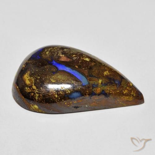 Opale boulder multicolore naturelle forme fantaisie, 20,30 ct, opaque