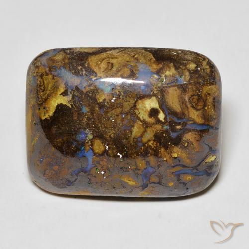 20.10ct Naturel Multicolore Opale Boulder, Coussin, Opaque