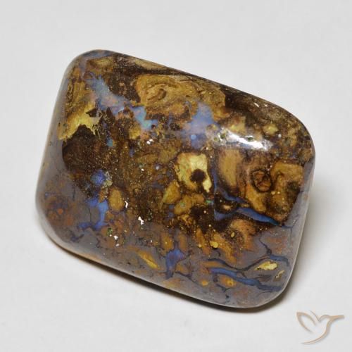 Opale Boulder Multicolore naturelle Coussin, 20.10 ct, Opaque