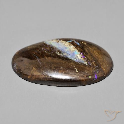 Opale Boulder Multicolore naturelle ovale, 40.81 ct, Opaque
