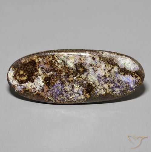 24.71ct Naturel Multicolore Opale Boulder, ovale, Opaque