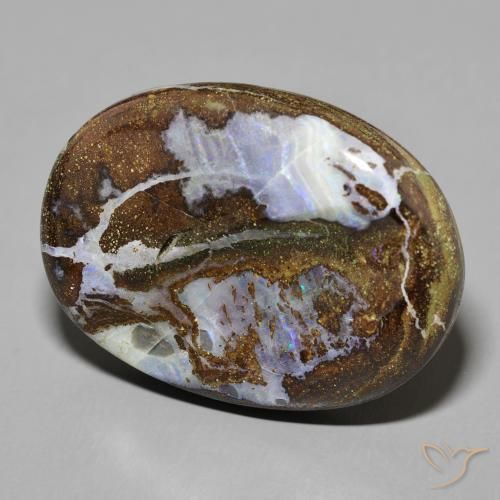 Opale Boulder Multicolore naturelle ovale, 50.24 ct, Opaque
