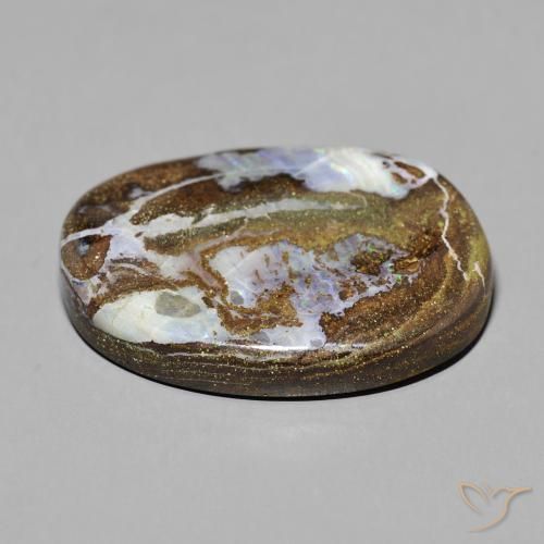 Opale Boulder Multicolore naturelle ovale, 50.24 ct, Opaque