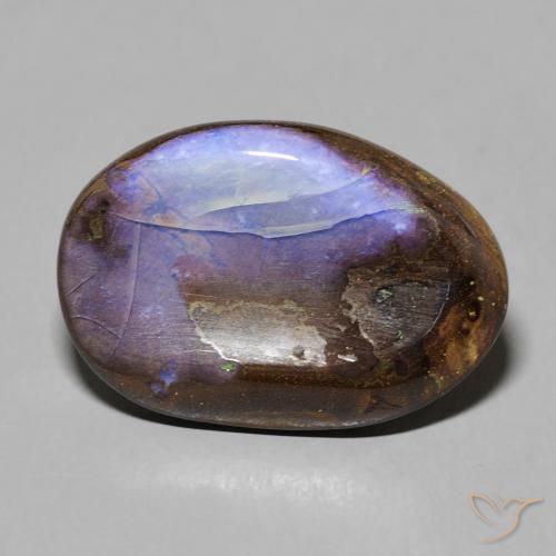 10.02ct Naturel Multicolore Opale Boulder, ovale, Opaque