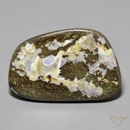 50.57ct Naturel Multicolore Opale Boulder, Fantaisie, Opaque