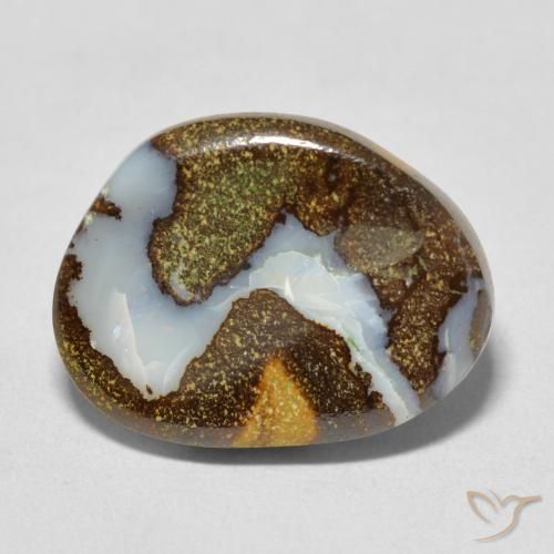 8.60ct Naturel Multicolore Opale Boulder, Fantaisie, Opaque