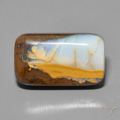 9.18ct Naturel Multicolore Opale Boulder, Coussin, Opaque