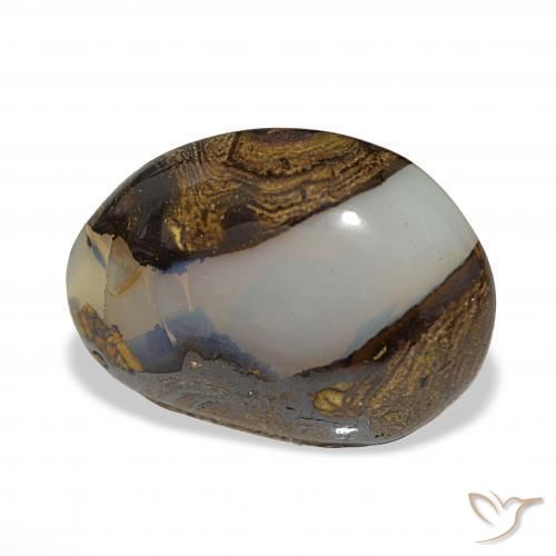 Opale Boulder Multicolore naturelle Fantaisie, 17.39 ct, Translucide