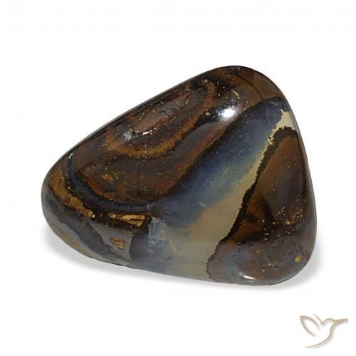 Opale Boulder Multicolore naturelle Trillion, 11.09 ct, Translucide