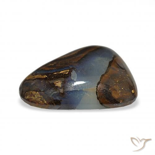 Opale Boulder Multicolore naturelle Trillion, 11.09 ct, Translucide