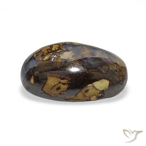 Opale Boulder Multicolore naturelle ovale, 5.70 ct, Opaque