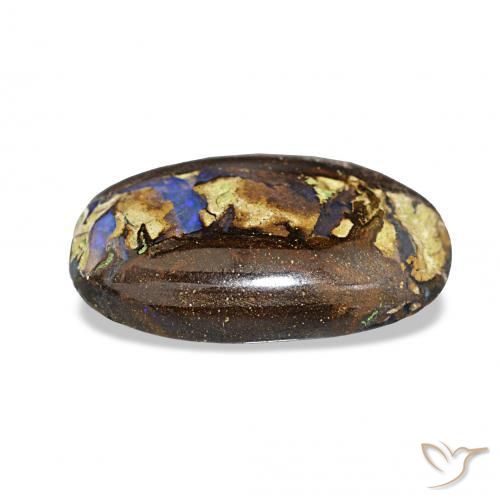 Opale Boulder Multicolore naturelle ovale, 5.40 ct, Opaque