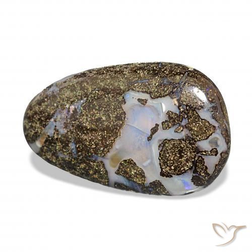 Opale Boulder Multicolore naturelle Forme fantaisie, 8.77 ct, Opaque