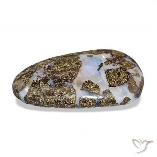 Opale Boulder Multicolore naturelle Forme fantaisie, 8.77 ct, Opaque