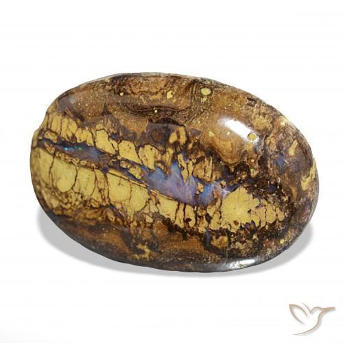Opale Boulder Multicolore naturelle ovale, 17.98 ct, Opaque