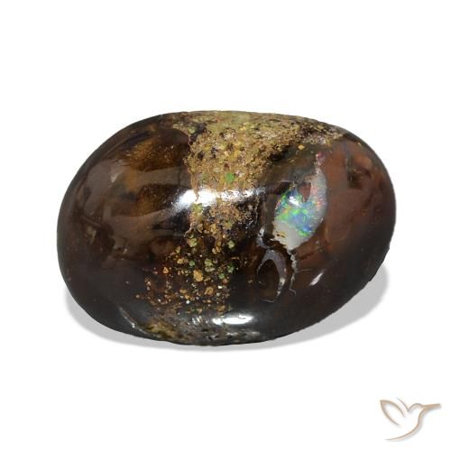 3.94ct Multicolore Opale Boulder, ovale, Opaque